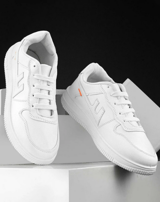 Men Casual Shoes Soft Stylish Comfortable Regular Wear White Sneakers