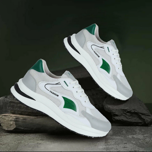 Sender Men Classy Casual Sneakers Green