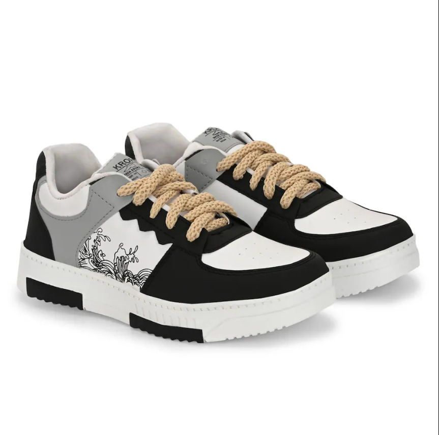 Shoe Island New Lightweight Casual Chunky Sneakers For Boys & Men (Black)