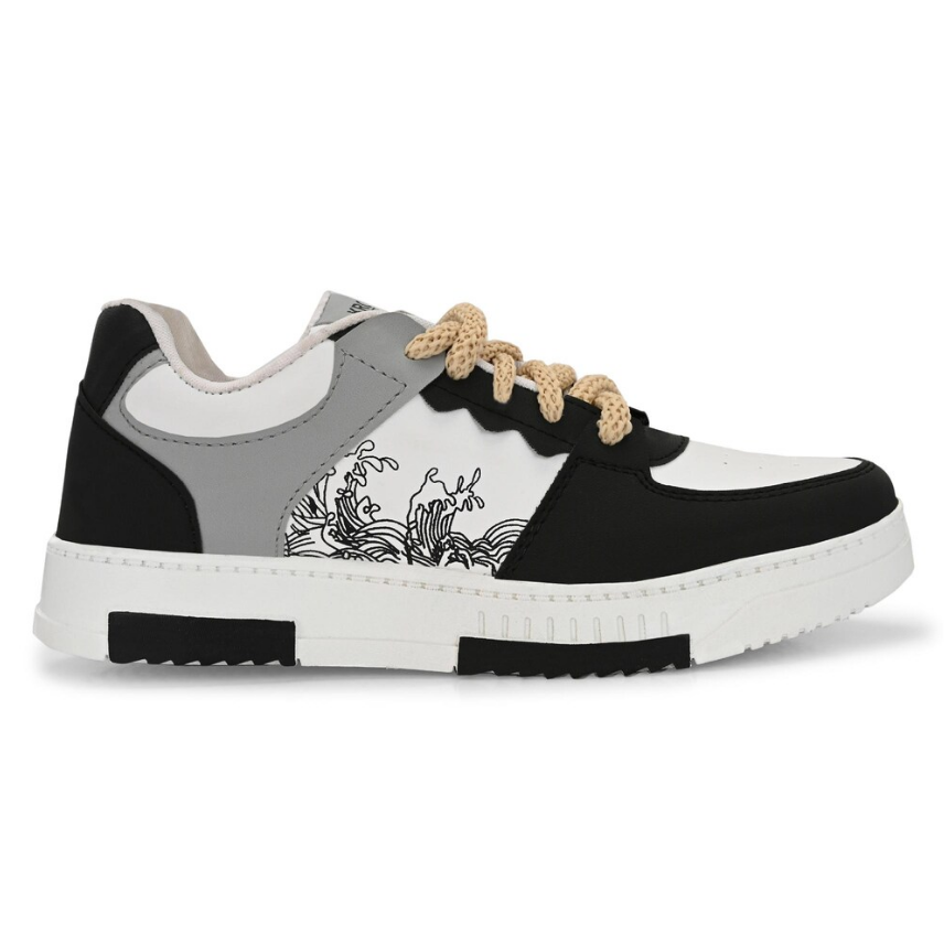 Shoe Island New Lightweight Casual Chunky Sneakers For Boys & Men (Black)