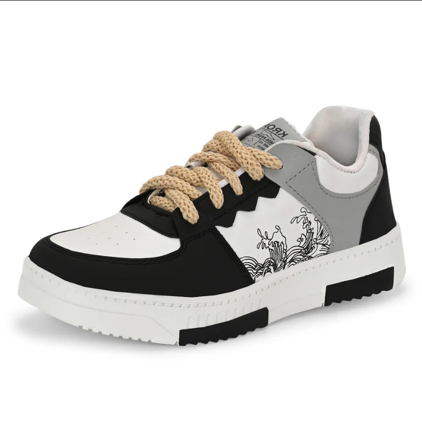 Shoe Island New Lightweight Casual Chunky Sneakers For Boys & Men (Black)