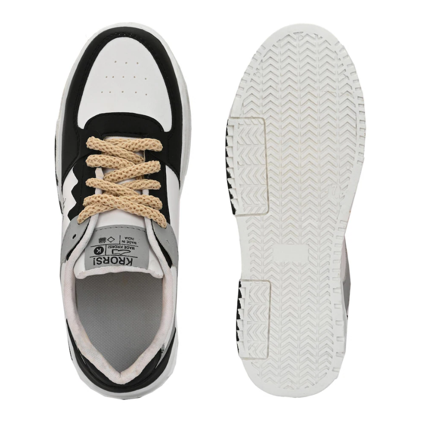 Shoe Island New Lightweight Casual Chunky Sneakers For Boys & Men (Black)