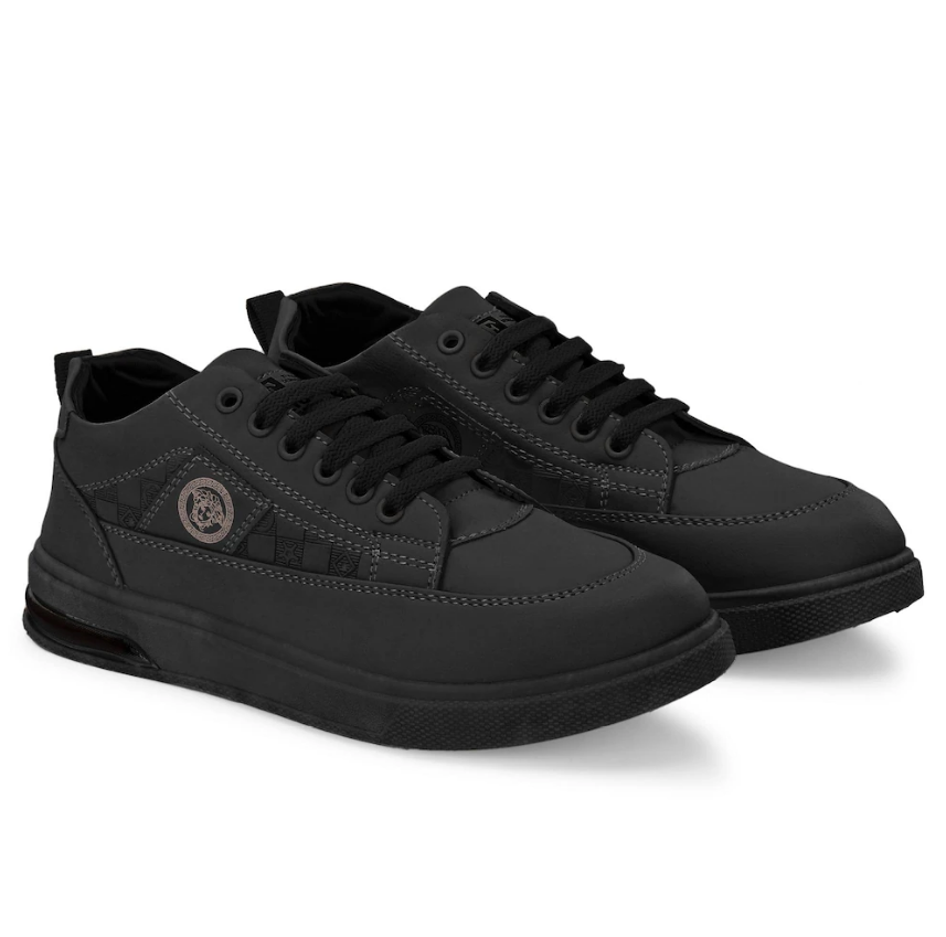 Stylish Comfortable Regular Wear Black Air Sneaker For Men