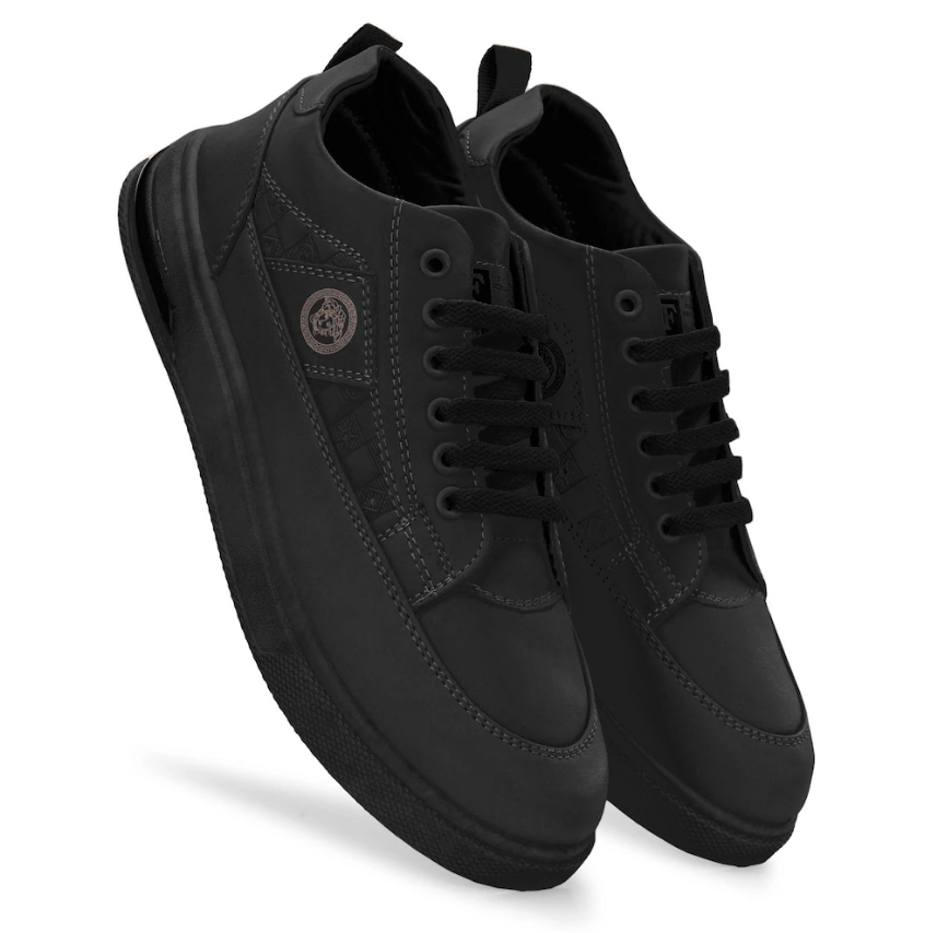 Stylish Comfortable Regular Wear Black Air Sneaker For Men