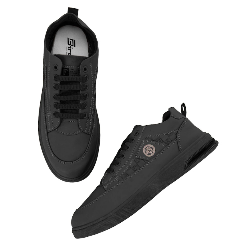 Stylish Comfortable Regular Wear Black Air Sneaker For Men