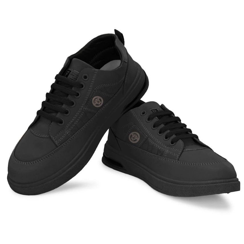 Stylish Comfortable Regular Wear Black Air Sneaker For Men